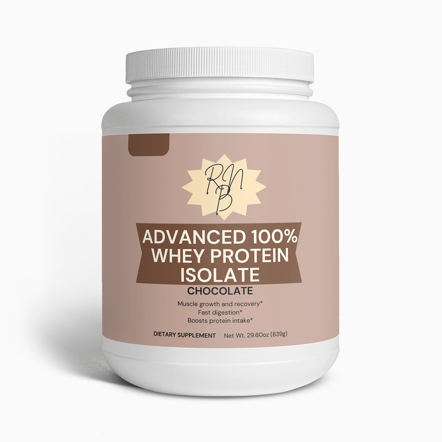 Advanced 100% Whey Protein Isolate (Chocolate) for Muscle growth and Recovery