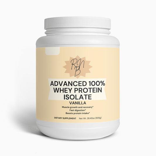 Advanced 100% Whey Protein Isolate (Vanilla) Muscle Repair and Growth