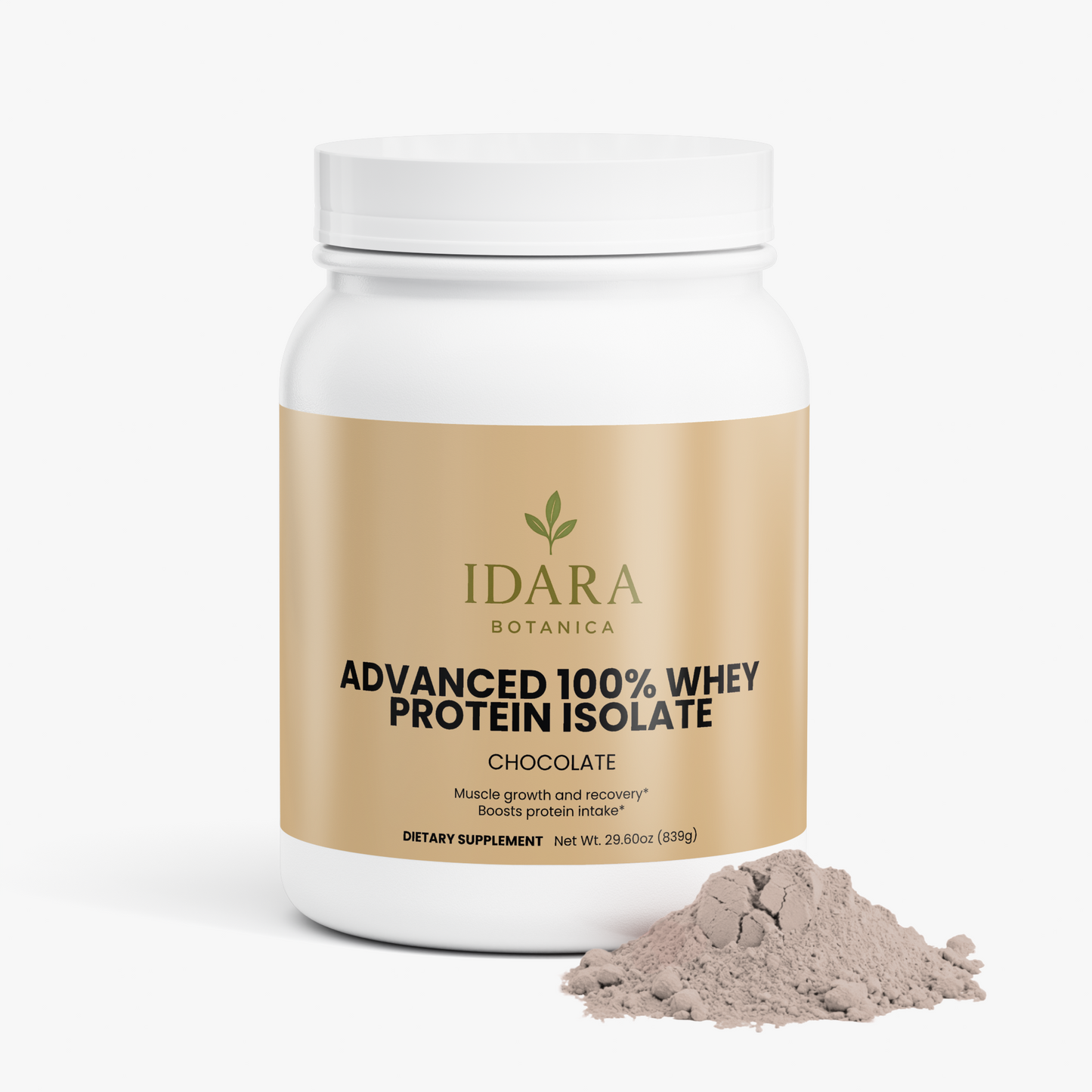 Advanced 100% Whey Protein Isolate (Chocolate) for Muscle growth and Recovery