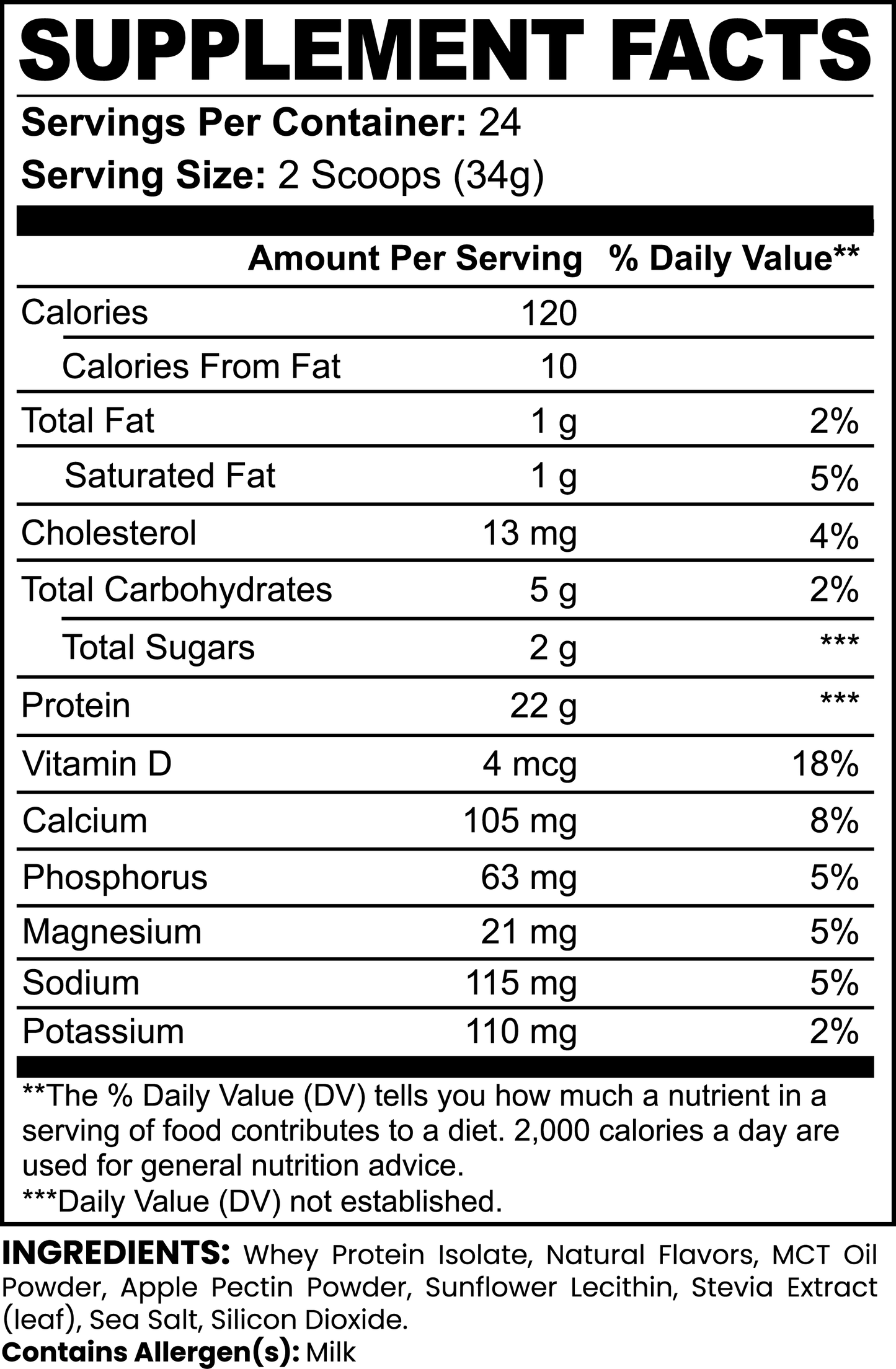 Advanced 100% Whey Protein Isolate (Vanilla) Muscle Repair and Growth